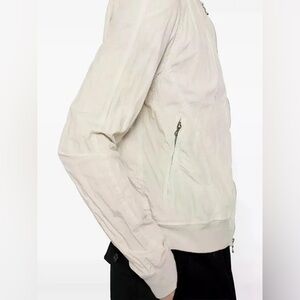 Women’s banana republic crop linen bomber jacket medium